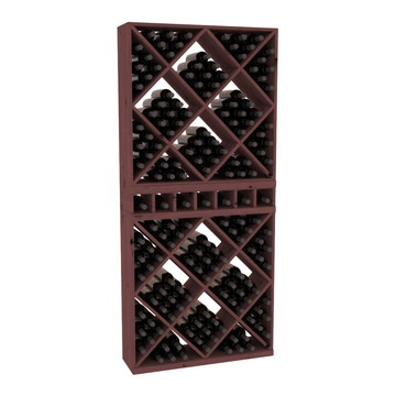 InstaCellar - Magnum Cubby/Cube Combo in Knotty Alder Walnut stained without WineSafe™ Satin Sealant