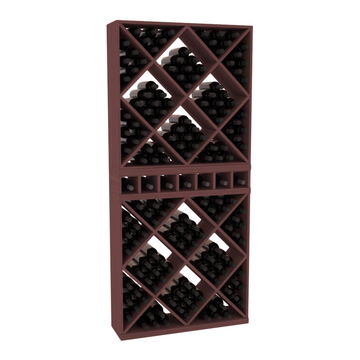 InstaCellar - Magnum Cubby/Cube Combo in Grand Mahogany Walnut stained without WineSafe™ Satin Sealant