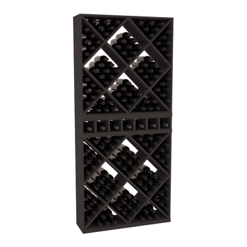 InstaCellar - Magnum Cubby/Cube Combo in Grand Mahogany Black stained without WineSafe™ Satin Sealant