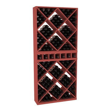InstaCellar - Magnum Cubby/Cube Combo in Ponderosa Pine Cherry stained without WineSafe™ Satin Sealant