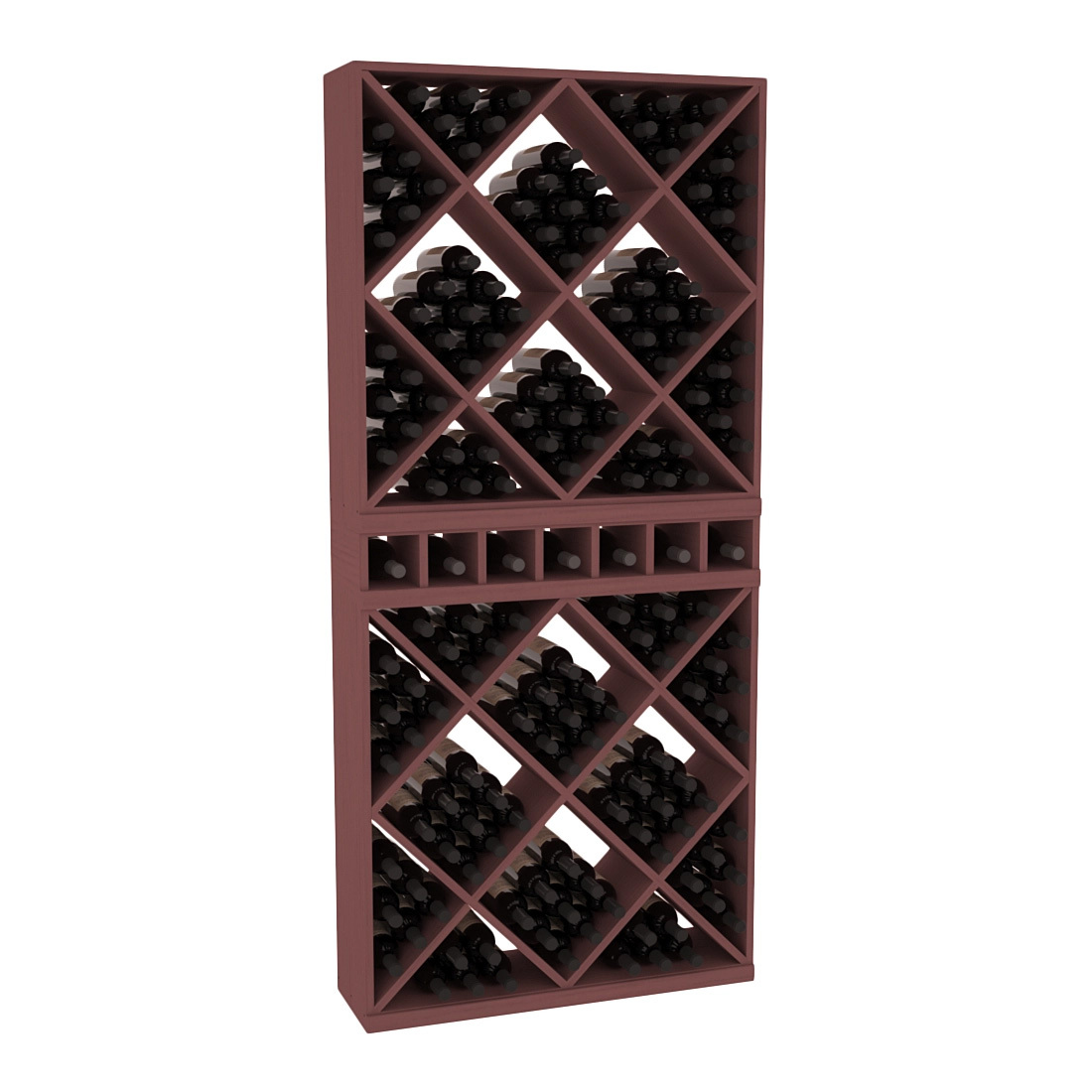 InstaCellar - Magnum Cubby/Cube Combo in Ponderosa Pine Walnut stained without WineSafe™ Satin Sealant