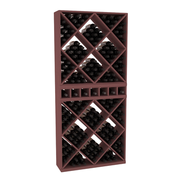 InstaCellar - Magnum Cubby/Cube Combo in Ponderosa Pine Walnut stained without WineSafe™ Satin Sealant