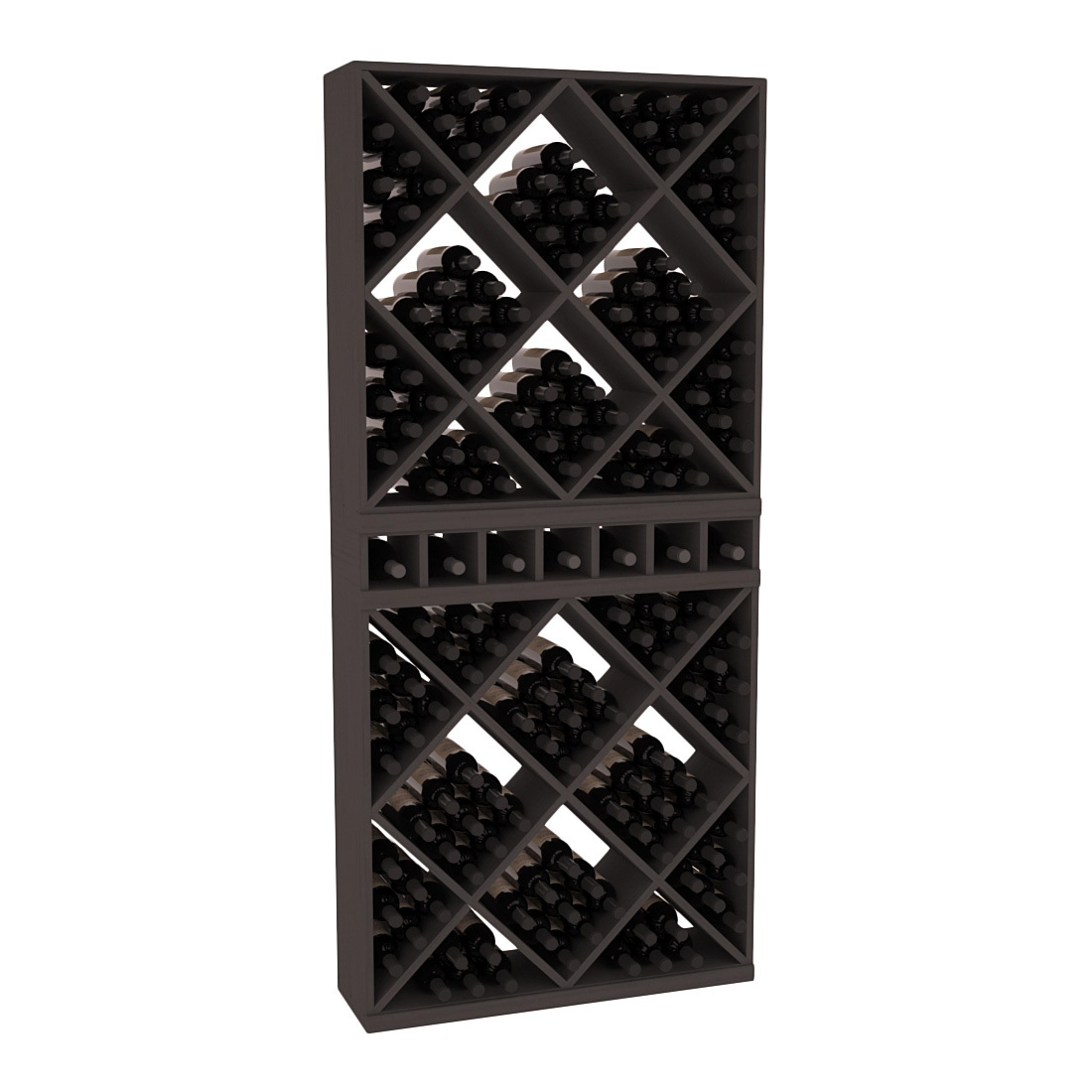 InstaCellar - Magnum Cubby/Cube Combo in Ponderosa Pine Black stained without WineSafe™ Satin Sealant