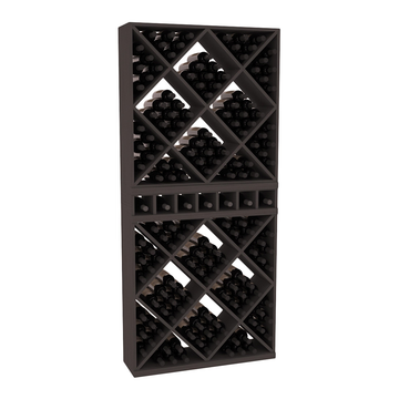 InstaCellar - Magnum Cubby/Cube Combo in Ponderosa Pine Black stained without WineSafe™ Satin Sealant