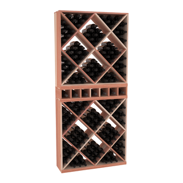 InstaCellar - Magnum Cubby/Cube Combo in Premium Redwood Unstained without WineSafe™ Satin Sealant
