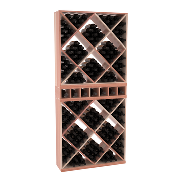 InstaCellar - Magnum Cubby/Cube Combo in Premium Redwood Unstained with WineSafe™ Satin Sealant