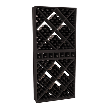 InstaCellar - Magnum Cubby/Cube Combo in Premium Redwood Black stained without WineSafe™ Satin Sealant