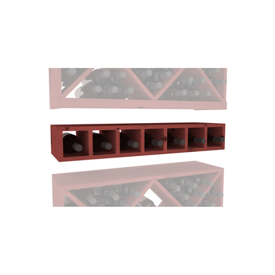InstaCellar - 7 Bottle Magnum Cubby in Knotty Alder Cherry stained without WineSafe™ Satin Sealant