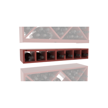 InstaCellar - 7 Bottle Magnum Cubby in Knotty Alder Cherry stained with WineSafe™ Satin Sealant