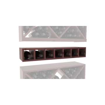 InstaCellar - 7 Bottle Magnum Cubby in Knotty Alder Walnut stained with WineSafe™ Satin Sealant