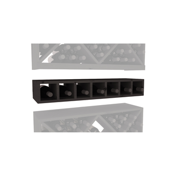 InstaCellar - 7 Bottle Magnum Cubby in Knotty Alder Black stained without WineSafe™ Satin Sealant