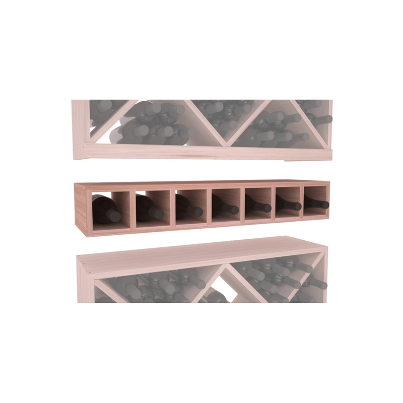 InstaCellar - 7 Bottle Magnum Cubby in Grand Mahogany Unstained without WineSafe™ Satin Sealant