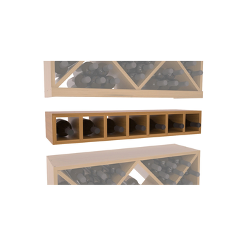 InstaCellar - 7 Bottle Magnum Cubby in Grand Mahogany Oak stained with WineSafe™ Satin Sealant