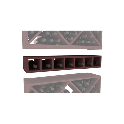 InstaCellar - 7 Bottle Magnum Cubby in Grand Mahogany Walnut stained without WineSafe™ Satin Sealant