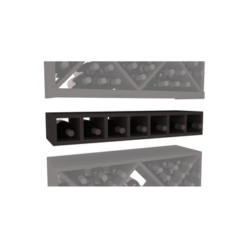 InstaCellar - 7 Bottle Magnum Cubby in Grand Mahogany Black stained without WineSafe™ Satin Sealant