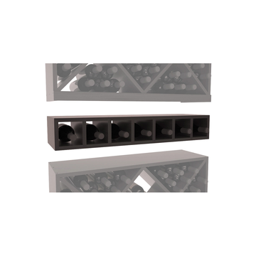 InstaCellar - 7 Bottle Magnum Cubby in Grand Mahogany Black stained with WineSafe™ Satin Sealant