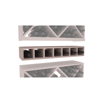 InstaCellar - 7 Bottle Magnum Cubby in Grand Mahogany Greywash stained without WineSafe™ Satin Sealant