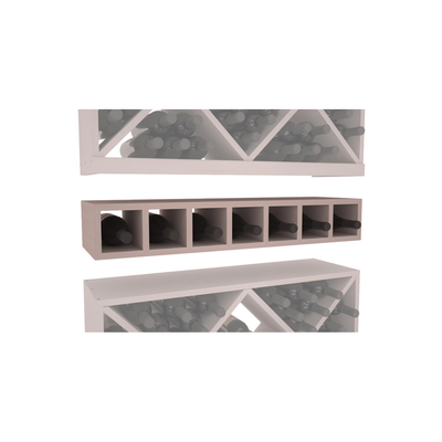 InstaCellar - 7 Bottle Magnum Cubby in Grand Mahogany Greywash stained without WineSafe™ Satin Sealant