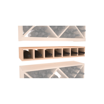 InstaCellar - 7 Bottle Magnum Cubby in Ponderosa Pine Unstained without WineSafe™ Satin Sealant
