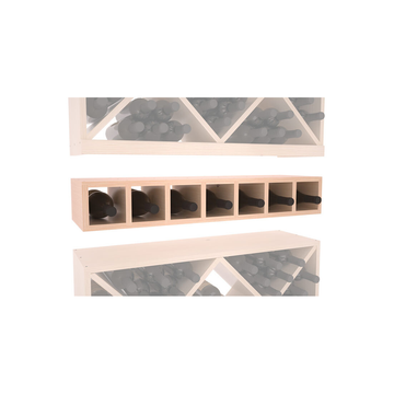 InstaCellar - 7 Bottle Magnum Cubby in Ponderosa Pine Unstained with WineSafe™ Satin Sealant