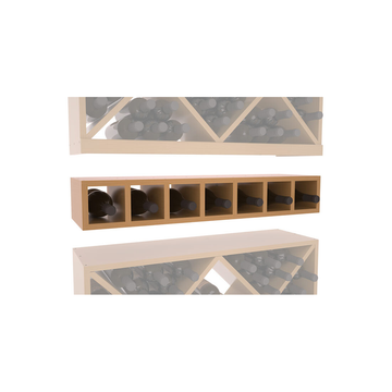 InstaCellar - 7 Bottle Magnum Cubby in Ponderosa Pine Oak stained with WineSafe™ Satin Sealant