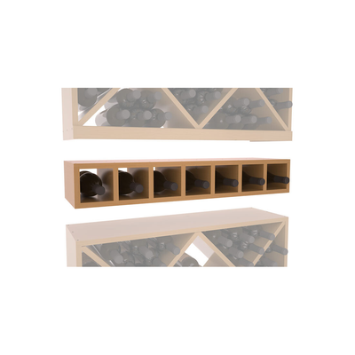 InstaCellar - 7 Bottle Magnum Cubby in Ponderosa Pine Oak stained with WineSafe™ Satin Sealant