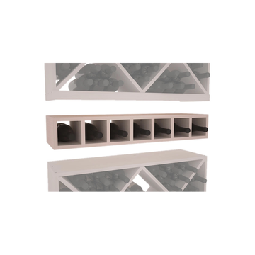InstaCellar - 7 Bottle Magnum Cubby in Ponderosa Pine Greywash stained without WineSafe™ Satin Sealant