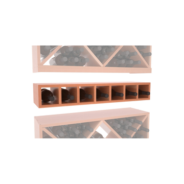 InstaCellar - 7 Bottle Magnum Cubby in Premium Redwood Unstained with WineSafe™ Satin Sealant