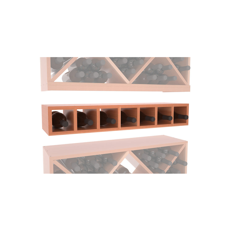 InstaCellar - 7 Bottle Magnum Cubby in Premium Redwood Unstained with WineSafe™ Satin Sealant