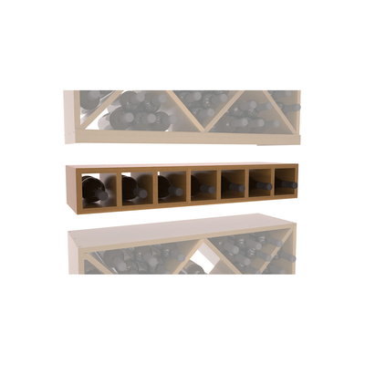 InstaCellar - 7 Bottle Magnum Cubby in Premium Redwood Oak stained with WineSafe™ Satin Sealant