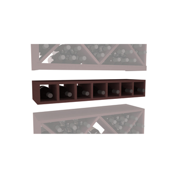 InstaCellar - 7 Bottle Magnum Cubby in Premium Redwood Walnut stained without WineSafe™ Satin Sealant