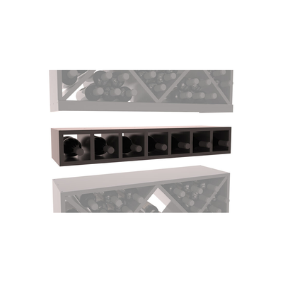 InstaCellar - 7 Bottle Magnum Cubby in Premium Redwood Black stained with WineSafe™ Satin Sealant