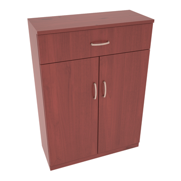 InstaCellar - 6 Column Base Cabinet in Knotty Alder Cherry stained with WineSafe™ Satin Sealant