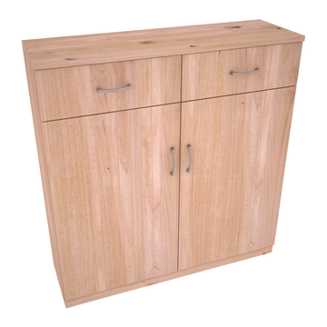 InstaCellar - 8 Column Base Cabinet in Knotty Alder Unstained without WineSafe™ Satin Sealant