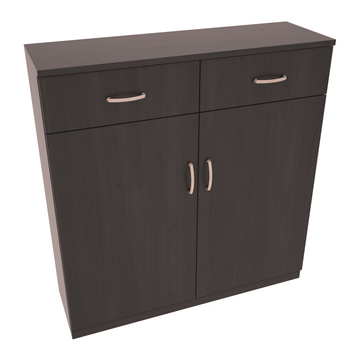 InstaCellar - 8 Column Base Cabinet in Knotty Alder Black stained with WineSafe™ Satin Sealant