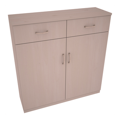 InstaCellar - 8 Column Base Cabinet in Knotty Alder Greywash stained without WineSafe™ Satin Sealant