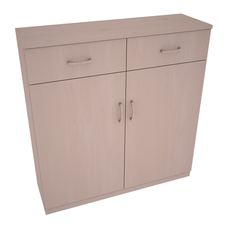 InstaCellar - 8 Column Base Cabinet in Knotty Alder Greywash stained without WineSafe™ Satin Sealant