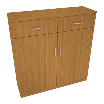 InstaCellar - 8 Column Base Cabinet in Grand Mahogany Oak stained without WineSafe™ Satin Sealant