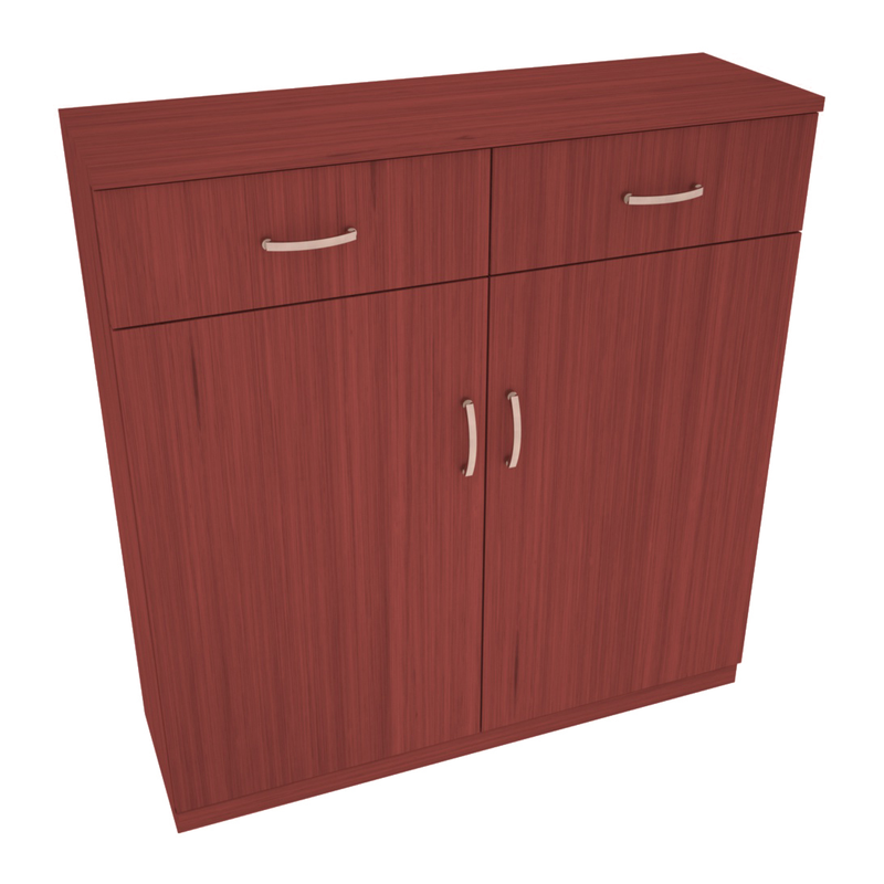 InstaCellar - 8 Column Base Cabinet in Grand Mahogany Cherry stained without WineSafe™ Satin Sealant