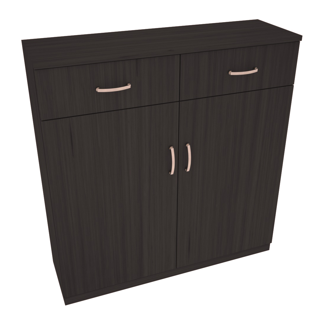 InstaCellar - 8 Column Base Cabinet in Grand Mahogany Black stained without WineSafe™ Satin Sealant