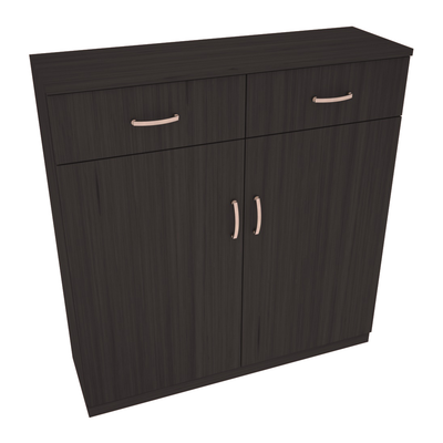 InstaCellar - 8 Column Base Cabinet in Grand Mahogany Black stained without WineSafe™ Satin Sealant