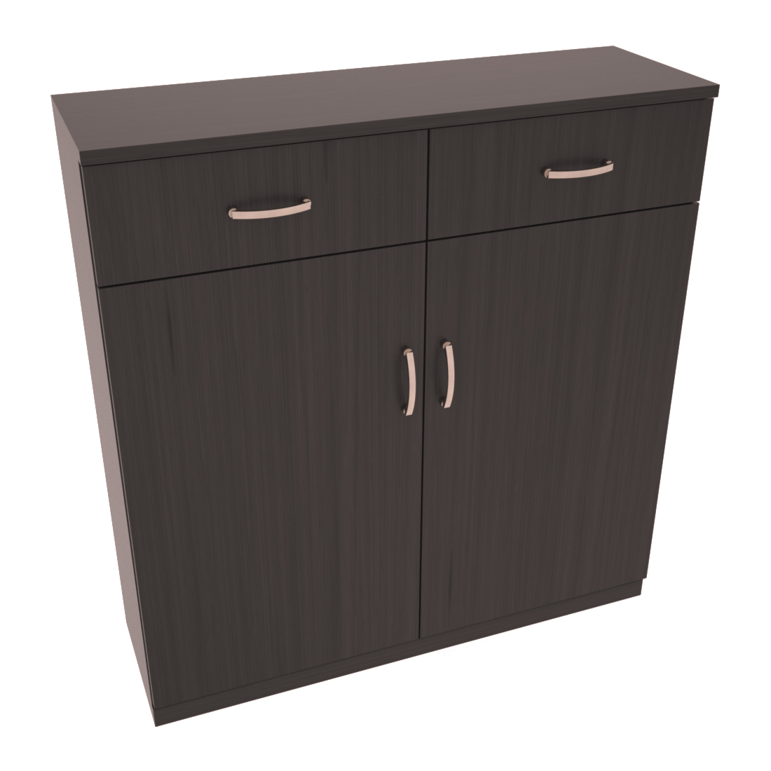 InstaCellar - 8 Column Base Cabinet in Grand Mahogany Black stained with WineSafe™ Satin Sealant