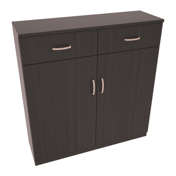 InstaCellar - 8 Column Base Cabinet in Grand Mahogany Black stained with WineSafe™ Satin Sealant