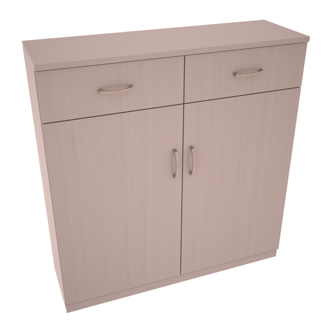 InstaCellar - 8 Column Base Cabinet in Grand Mahogany Greywash stained with WineSafe™ Satin Sealant