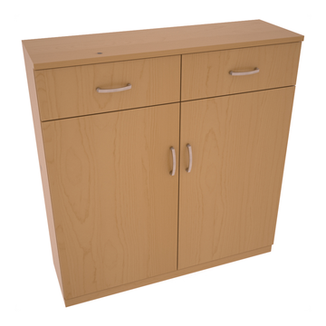 InstaCellar - 8 Column Base Cabinet in Ponderosa Pine Oak stained with WineSafe™ Satin Sealant