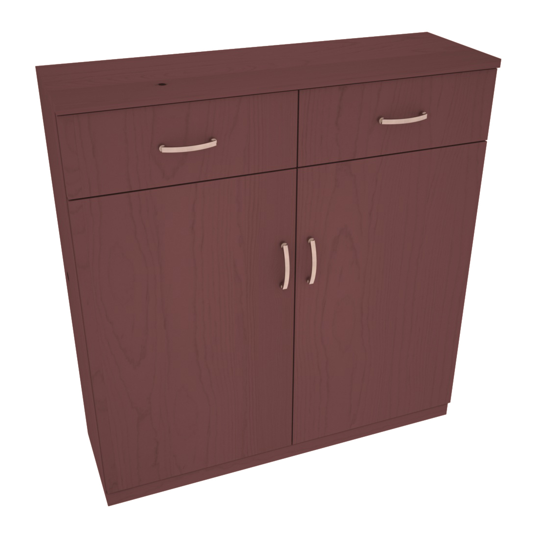InstaCellar - 8 Column Base Cabinet in Ponderosa Pine Walnut stained without WineSafe™ Satin Sealant