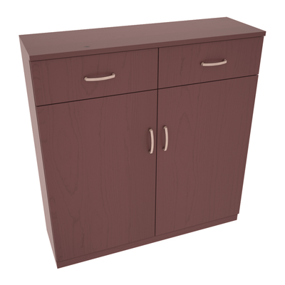 InstaCellar - 8 Column Base Cabinet in Ponderosa Pine Walnut stained with WineSafe™ Satin Sealant