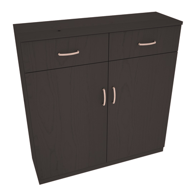 InstaCellar - 8 Column Base Cabinet in Ponderosa Pine Black stained without WineSafe™ Satin Sealant