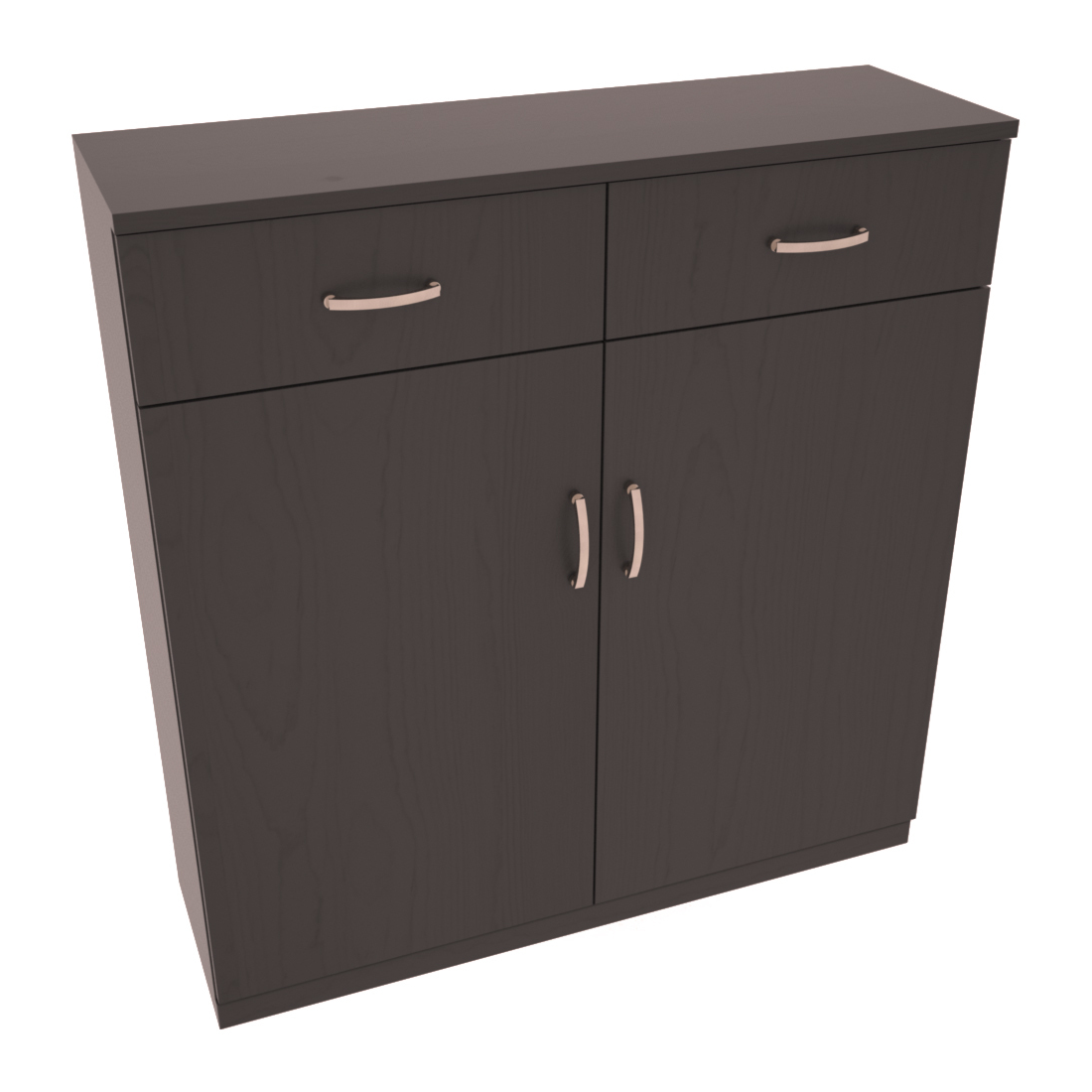 InstaCellar - 8 Column Base Cabinet in Ponderosa Pine Black stained with WineSafe™ Satin Sealant