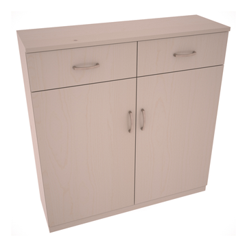 InstaCellar - 8 Column Base Cabinet in Ponderosa Pine Greywash stained with WineSafe™ Satin Sealant